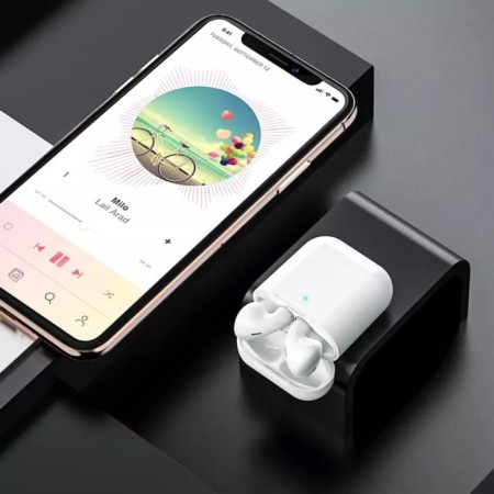 Hoco EW41, TWS, wireless headphones, inserts, BT 5.3, 35/350 mAh, white-4