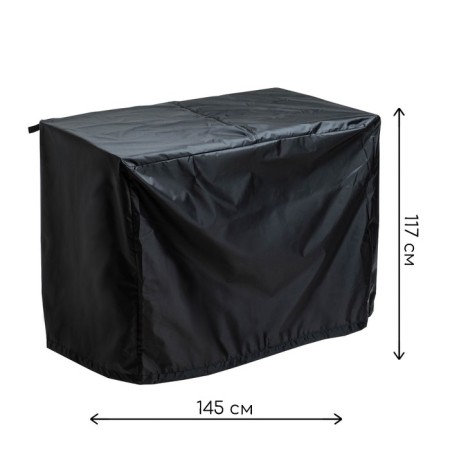 Case for barbecue and barbecue tplus Oxford 210, black 145 x 61 x 117 cm-1