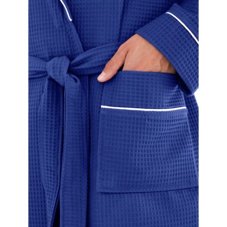 Male robe, shalka+kant, size 48, blue color, waffle-3