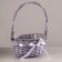 A set of wicker baskets, 2 pcs, 32x22x15x44 cm, lilac