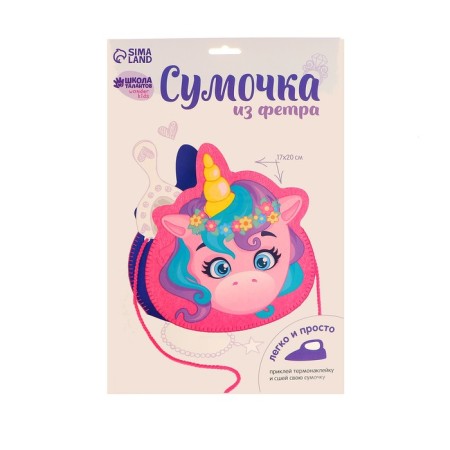 A set for creating a bag of felt “Magic Unicorn”, with a thermal monklaka-4