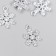 Decor for creativity metal, rhinestones "Snowflake" silver 1.6x2 cm