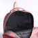 A backpack with a zipper, bag, cosmetic bag, pink color