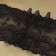 Lace elastic fabric, 180 mm × 2.7 ± 0.5 m, black color
