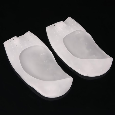 Separates on the foot with dividers, universal, silicone, 18.5 × 9 cm, pair, white color-3