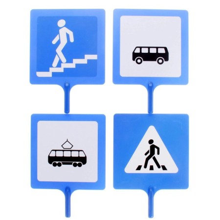 Set of road signs, 22 elements-1
