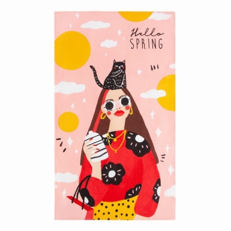 A set of kitchen towels of the Hello Spring 35x60cm-2pcs, 100% cotton-2