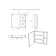Furniture kit for bathroom domino Craft foster 80, white matte