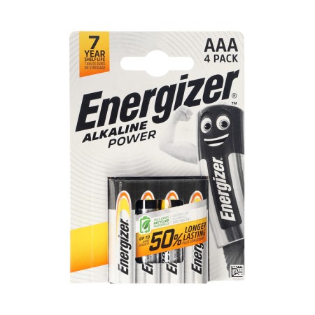Battery Alkalin Energizer Alkaline Power, AAA, LR03-4BL, 1.5V, blister, 4 pcs.-4