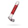 Unrealistic phallimitator Sexus Glass, Glass, Transparent, 16 cm