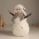 Decor "Snowman in a header-ear and scarf" 16x13x24 cm