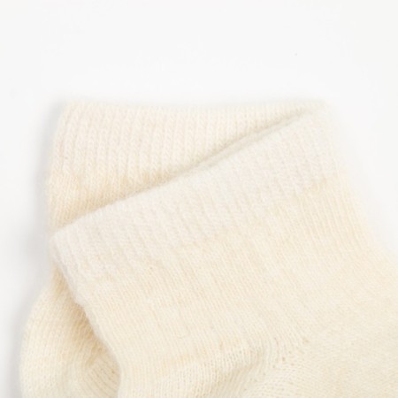 Baby socks with merinos hair, beige color, size 0 (0-1 years)-1