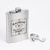 Flask for alcohol and water, 240 ml, "drink of a real man", stainless steel, 8 oz