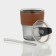 Glass glass with a lid and a “type” pipe, 350 ml, color mix