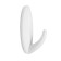 Holder self -adhesive tundra krep, 45x45 mm, white color, oval, 3 pcs.