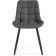 SHELS on a metal frame Chelsea Black Metal/Artificial suede, black/gray 50x60x80 cm