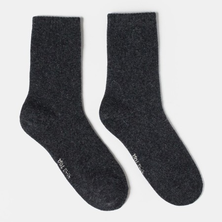 Male socks from Mongolian wool, black color, size 29 (43-45)