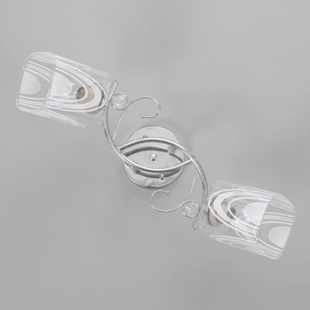 Ceiling chandelier "Marie" 2x40W E27 Color: silver-3