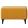 Puff "Kirkas", 560 × 360 × 430 mm, roasting fabric, yellow-orange color