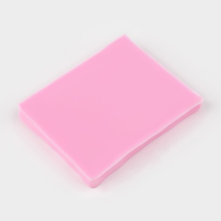 Mold Dolyana "Leaflets", silicone, 9 × 7.2 cm, pink color-2