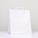 Craft package without printing, white, flat handle 20 x 31 x 34 cm