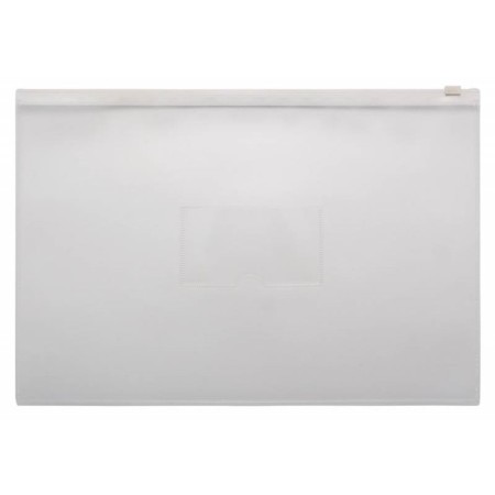 A4, 150 μm zip folder, 150 μm, Calligrata, a make-up pocket, white lightning