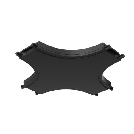 The X-shaped power connector for the Technical tra084CX-11B, 11x11x0.7 cm, black color is black