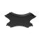 The X-shaped power connector for the Technical tra084CX-11B, 11x11x0.7 cm, black color is black