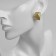 Earrings Metal "Geometry" volume, color gold