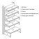 Rod for the holder for plates adjacent to 900 mm, chrome