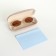 Case for glasses on the cracker, pink color