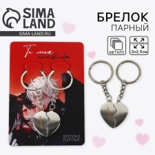 Брелок для ключей парный, неразлучники «Ты моя половинка» 8 х 3 см