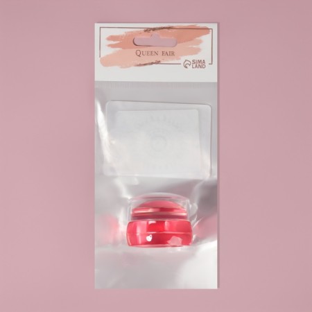 Stamping set, 3 objects: a stamp with a lid, 2 scraper-lukes, color mix-4