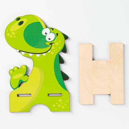 Stand for the phone "dinosaur", lamination, 14.1x9.4 cm-3