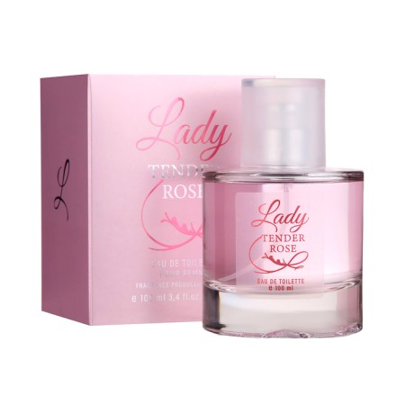 Women's toilet water Genty "Lady Tender Rose", 100 ml