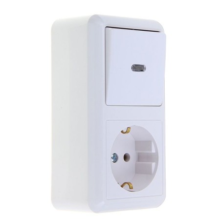 Combined Kuntsevo Block Optima 8065, 1 key, with salary, white