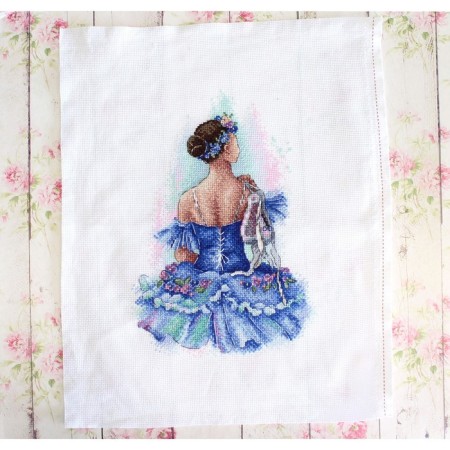 Embroidery on the canvas "Prima Ballet"-1