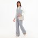 Cross-Bodi Bag on a zipper, the color is gray-beige