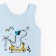 A set for a boy (T -shirt, panties), blue/dino color, height 116 cm
