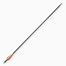 Arrow for onions, fiberglass, black, plumage - orange, 80 cm