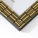 Photo frame plastic 20x25 cm "Rectangles by hand" gold with black 28.5x23.5 cm