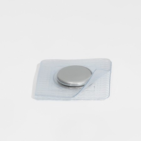 Speaking magnetic buttons, d = 15 mm, 2 parts, silver color-1