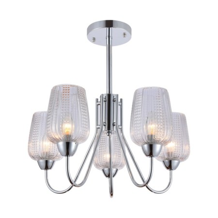 Lamp Ceiling Economic light 11016/5CR CL, 5x40W, E14, 55x55x55 cm, color chromium