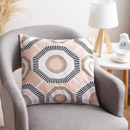 Decorative pillowcase 40x40 cm, Circle Powdery, 100% cotton-1