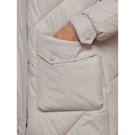 Coat insulated winter feminine, size 42, color light gray-11