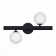 Sconces st. SL1185.401.02. Asolo. 2x5 watts, G9, 4000k, 39x25 cm, black color