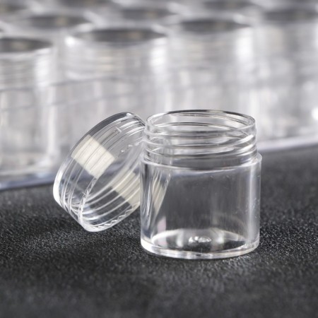 Casket Plastic for little things "Circle" Transparent set 30V1 2.9x2.5x2.5 cm 3.5x13.5x16 cm-3