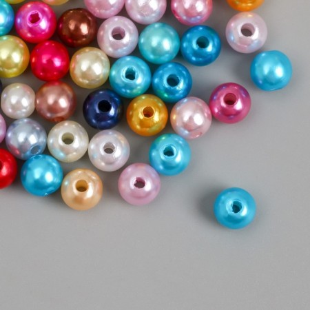 Beads for creativity plastic "Multi -colored balls" d = 0.8 cm set 500 grams-2