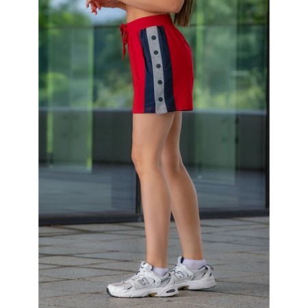 Women's shorts ise, size 48 cm, red color-9