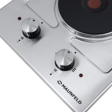 Hon surface Maunfeld eehs.32.4s, electric, 2 burners, silver-1
